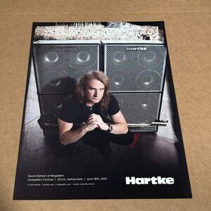 David Ellefson of Megadeth - Hartke Systems - 2011 Print Advertisement